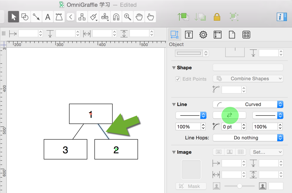 OmniGraffle 线条属性